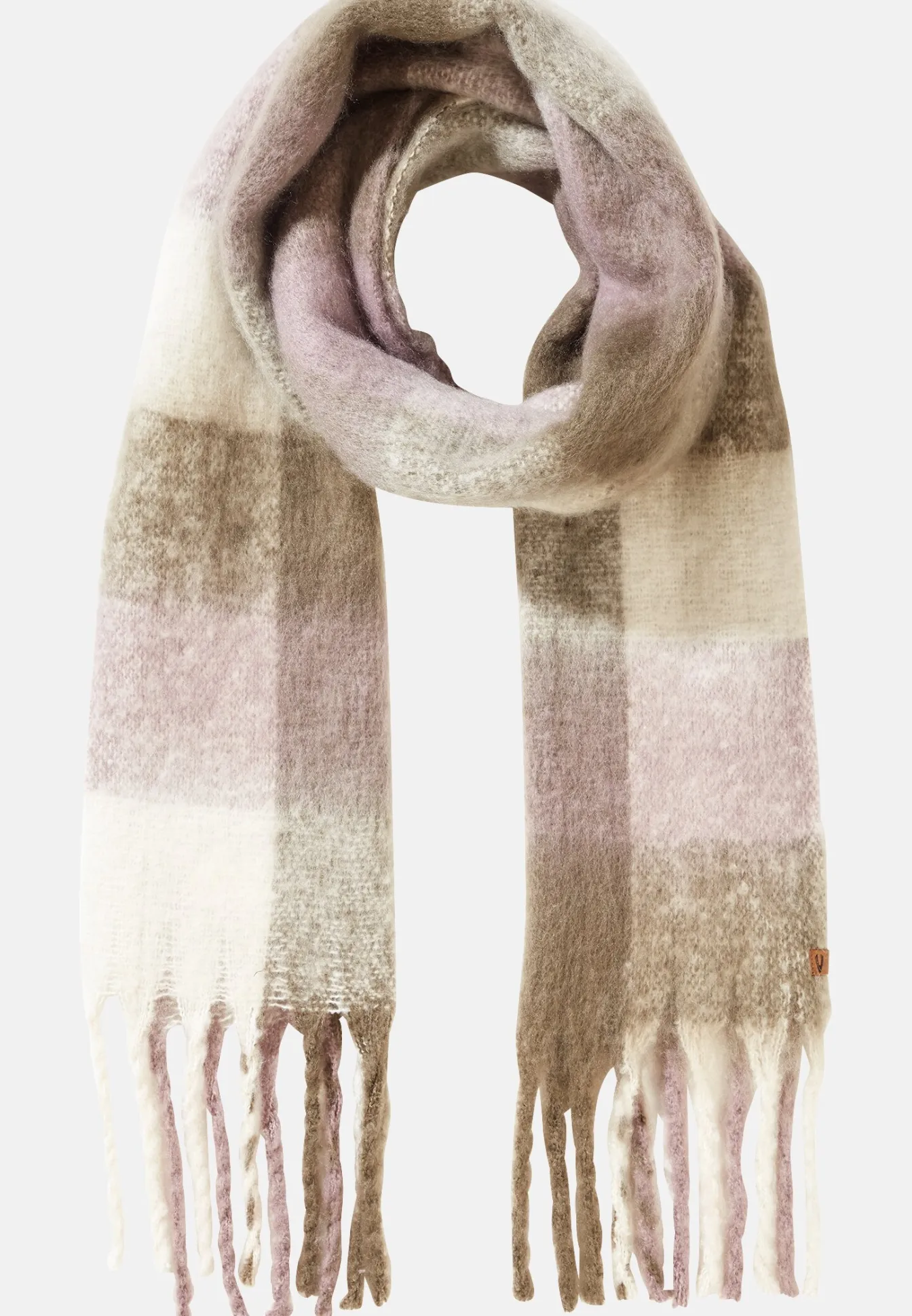 Damen Camel Active Schals & Tücher^Softer Schal mit kariertem Muster