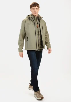 Herren Camel Active Jacken & Westen^Softshelljacke mit abnehmbarer Kapuze und reflektierenden Details