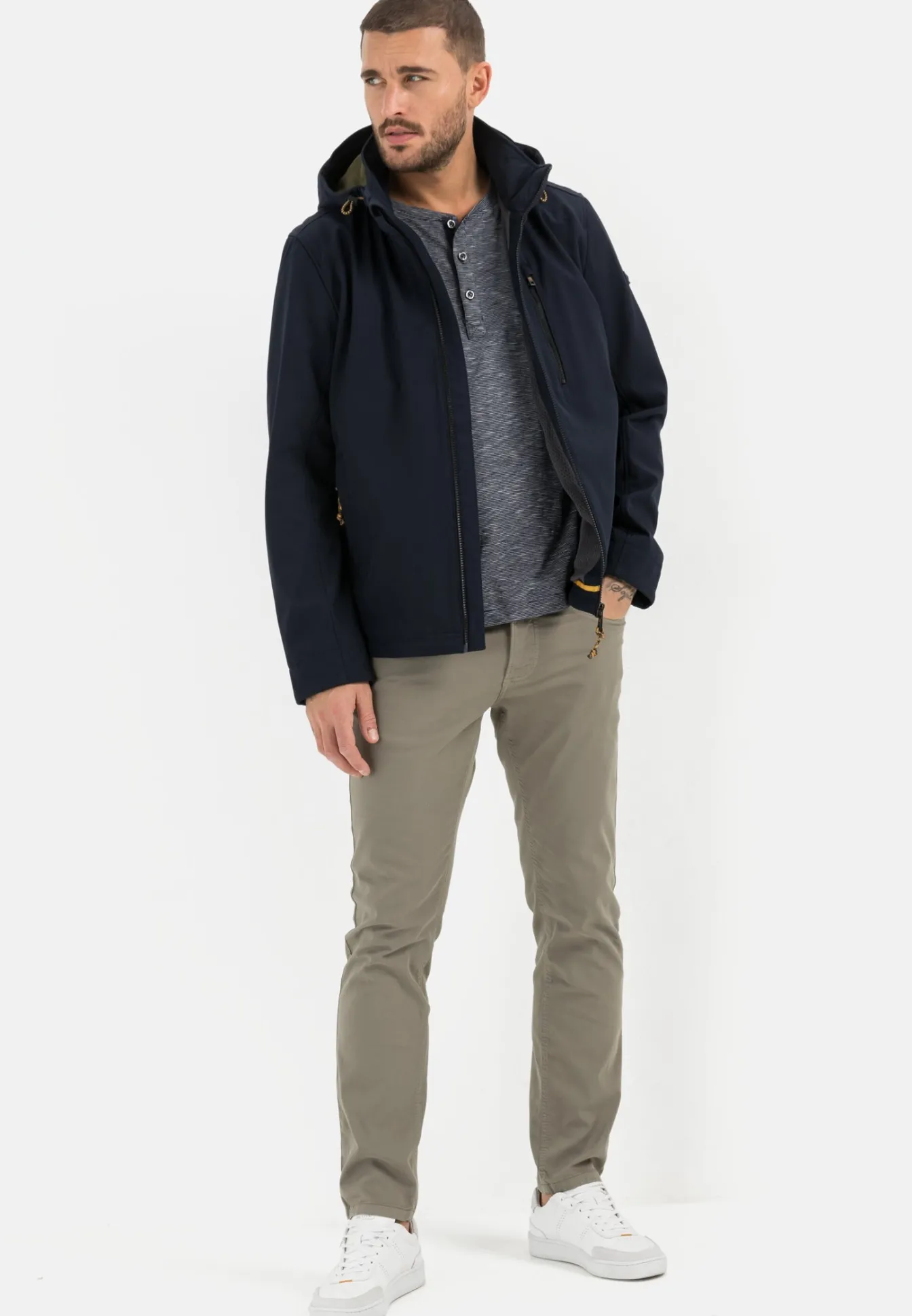Herren Camel Active Jacken & Westen^Softshell-Jacke mit abnehmbarer Kapuze