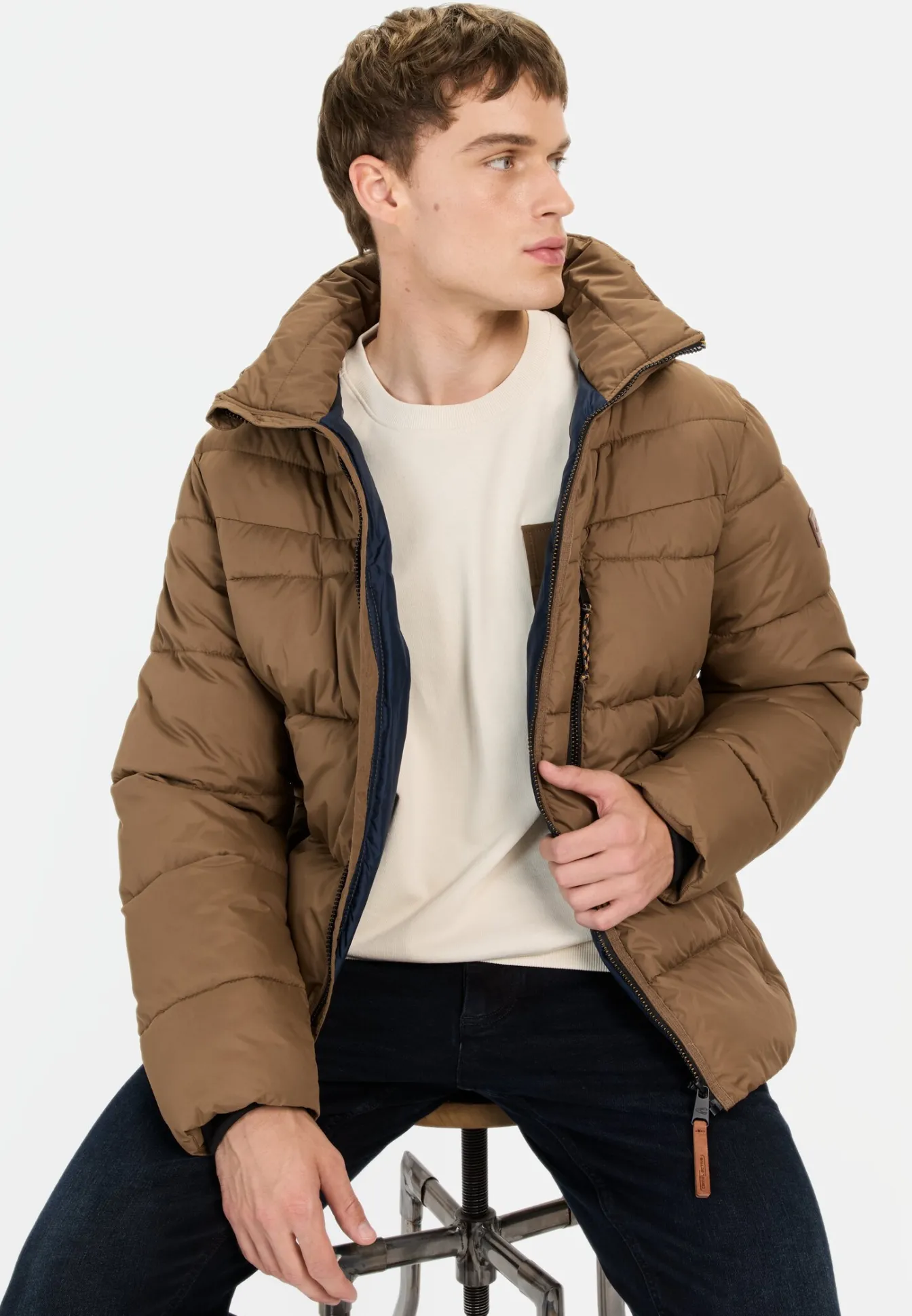 Herren Camel Active Jacken & Westen^Steppblouson mit abnehmbarer Kapuze
