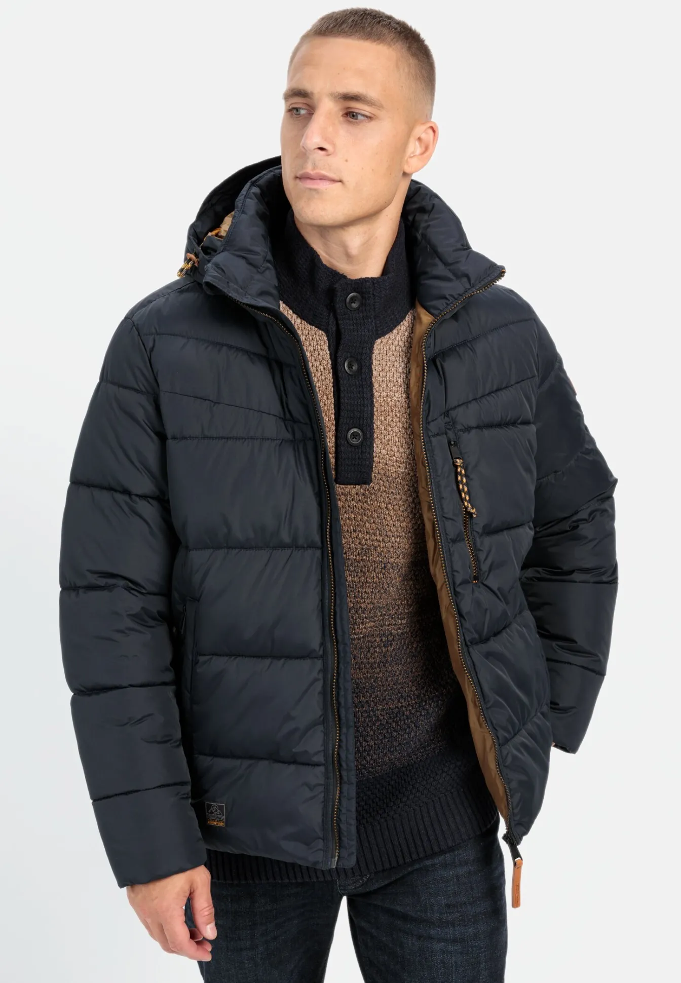 Herren Camel Active Jacken & Westen^Steppblouson mit abnehmbarer Kapuze