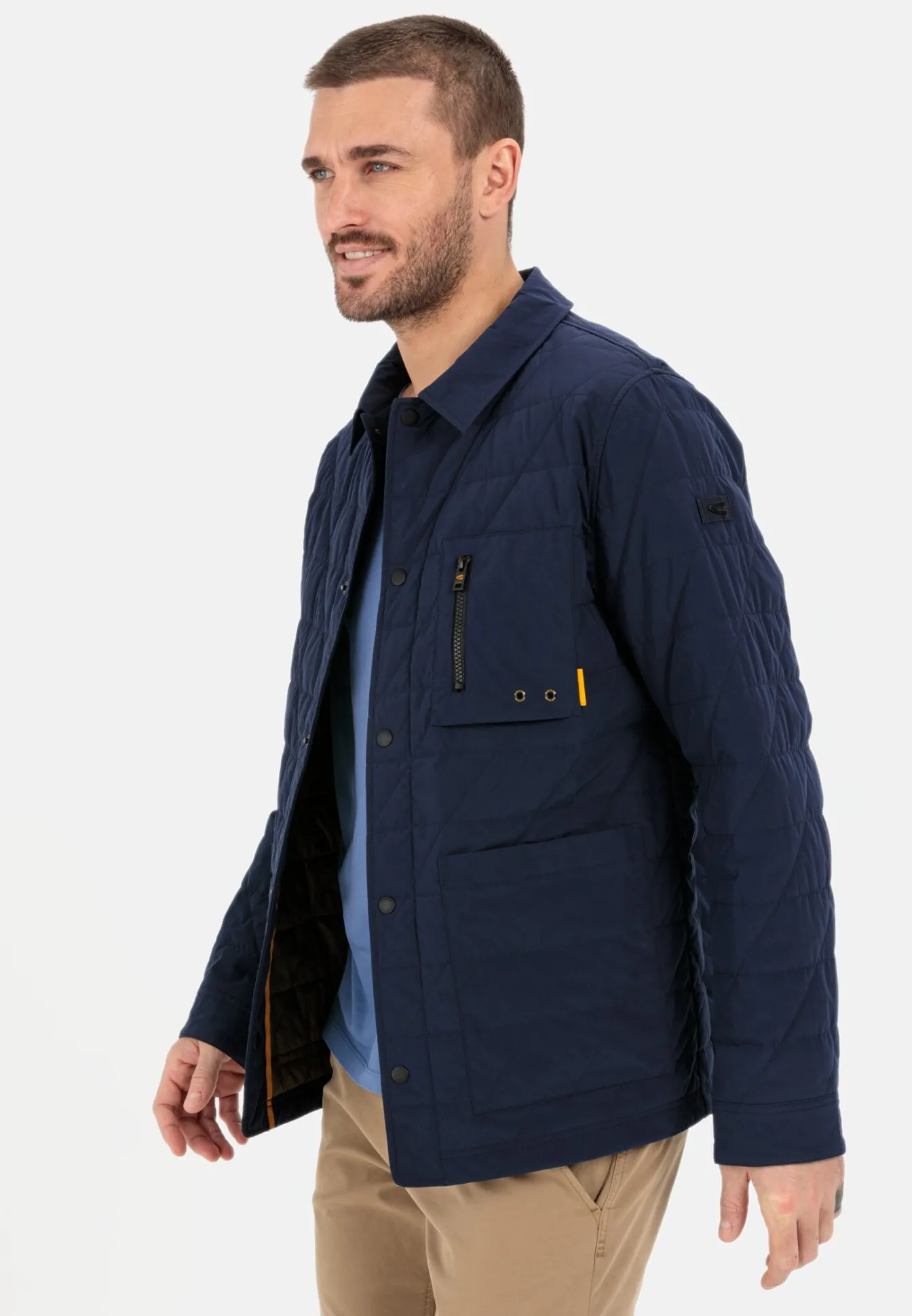 Herren Camel Active Jacken & Westen^Steppblouson mit Hemdkragen
