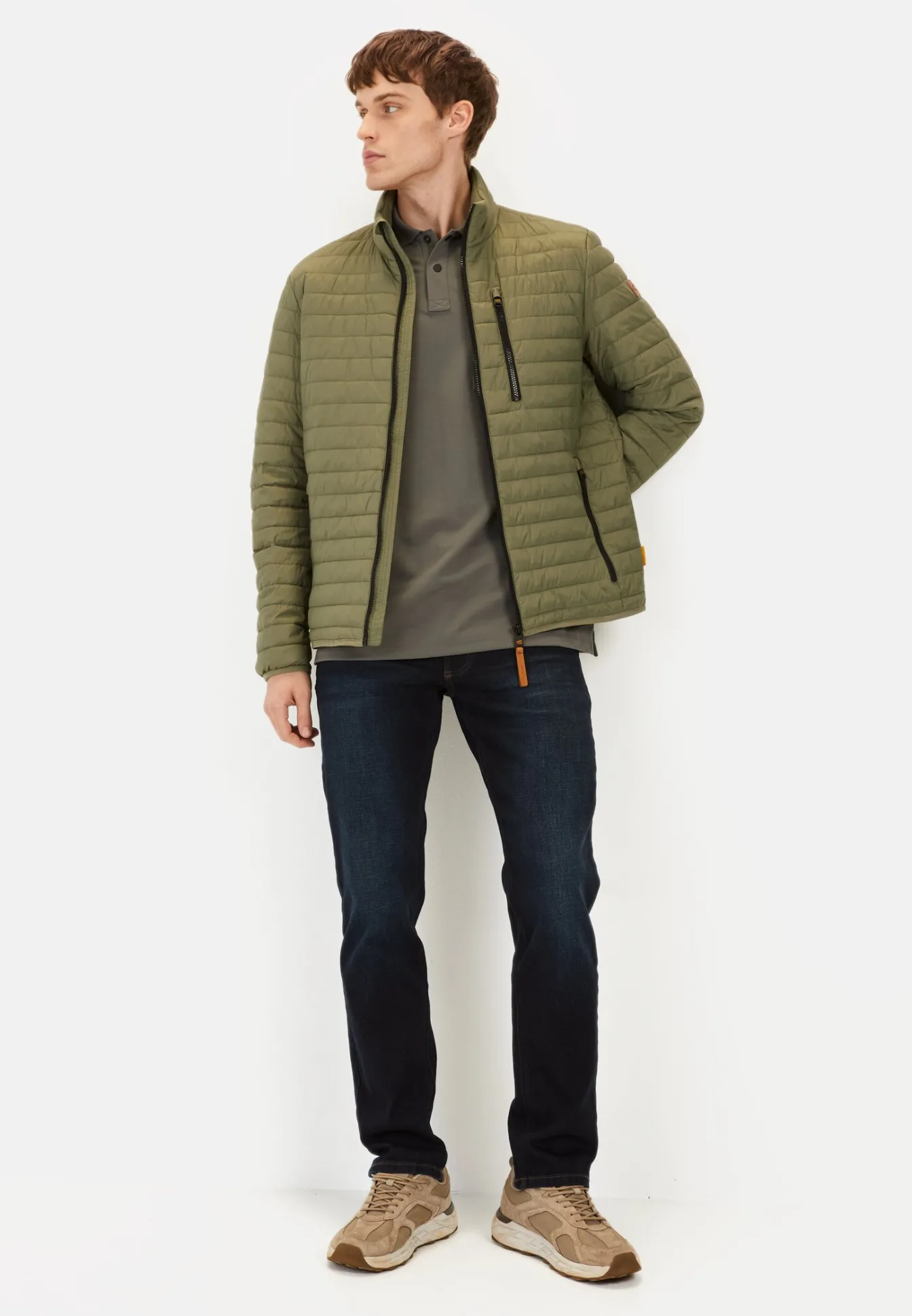 Herren Camel Active Jacken & Westen^Steppblouson mit Stehkragen