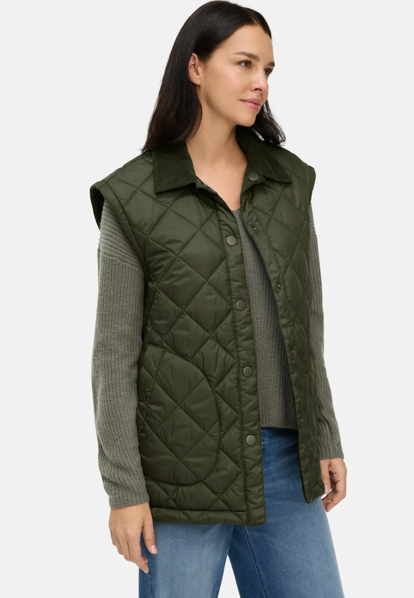 Damen Camel Active Jacken & Westen^Steppjacke mit abnehmbaren Ärmeln