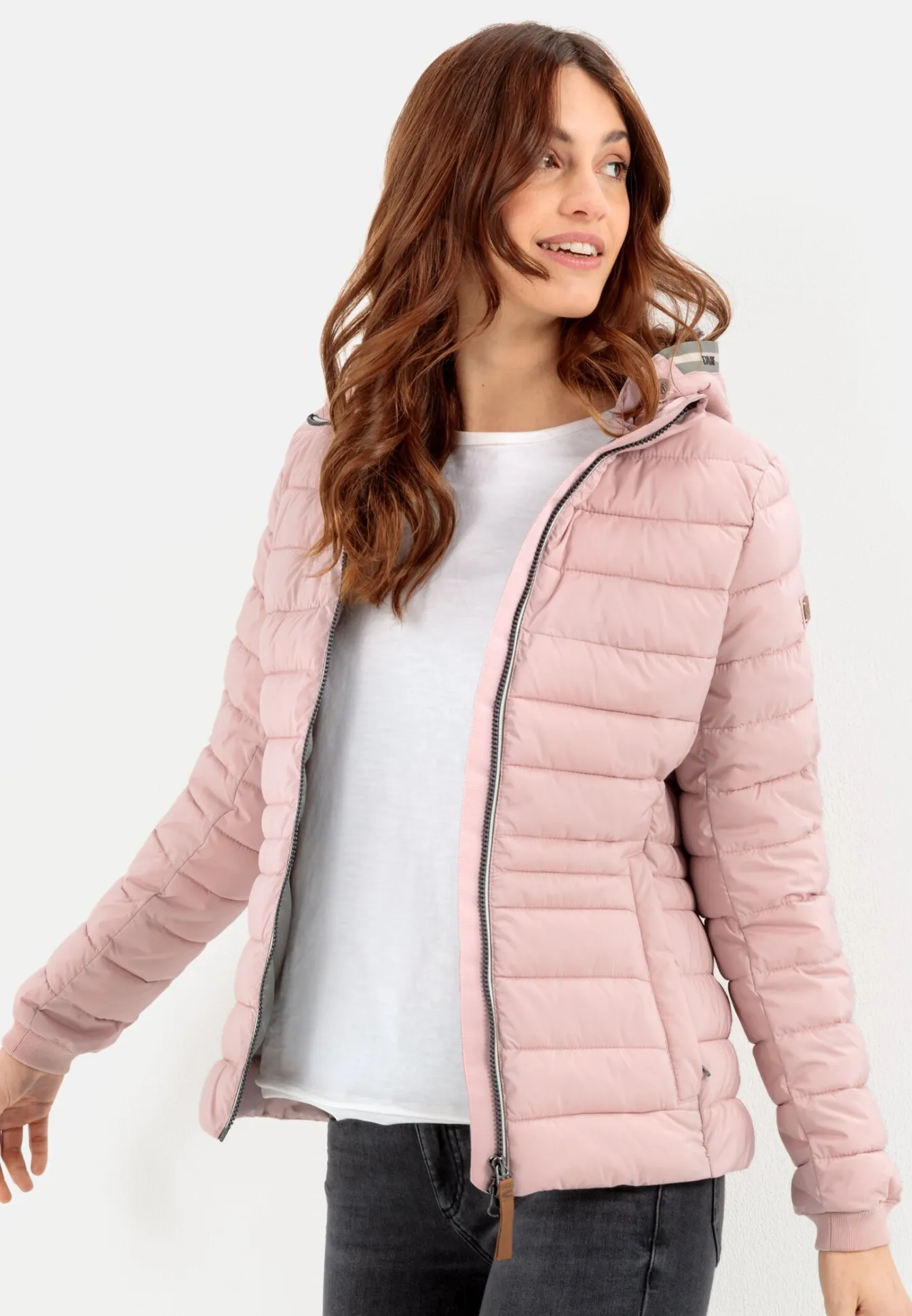 Damen Camel Active Jacken & Westen^Steppjacke mit abnehmbarer Kapuze
