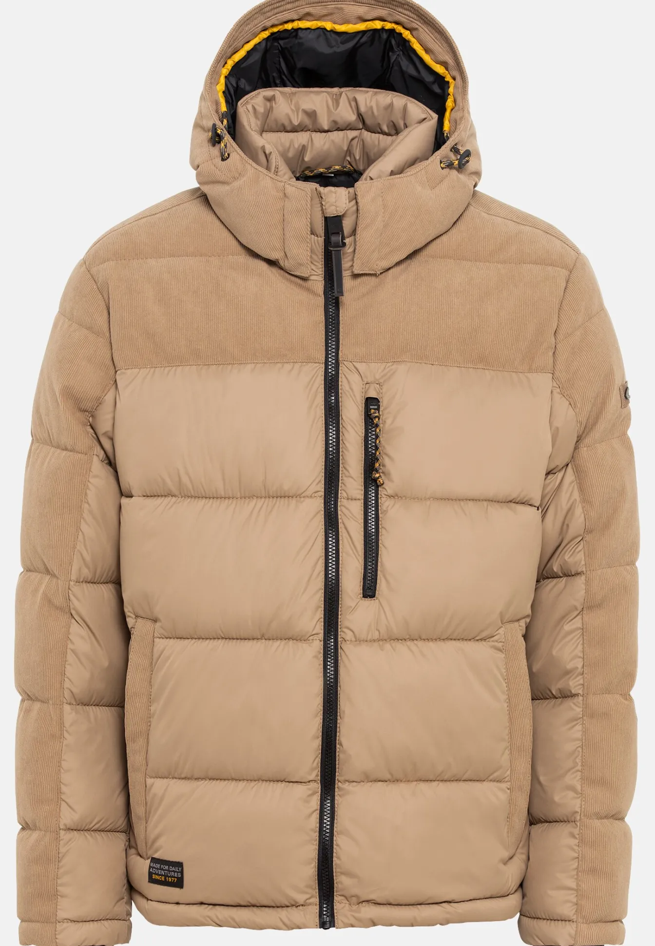 Herren Camel Active Jacken & Westen^Steppjacke mit Cordbesatz