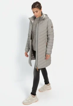 Damen Camel Active Jacken & Westen^Steppmantel mit Fischgrat-Muster