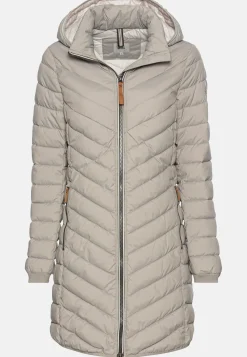 Damen Camel Active Jacken & Westen^Steppmantel mit Fischgrat-Muster