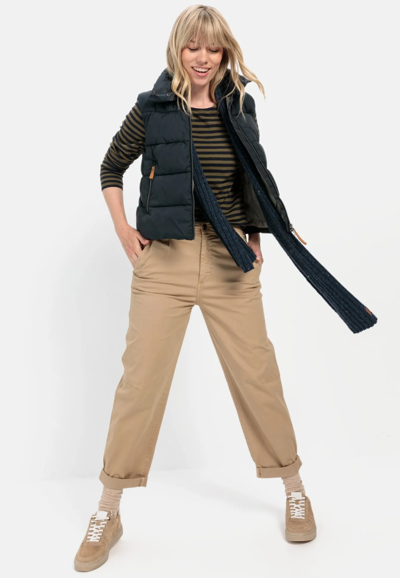Damen Camel Active Jacken & Westen^Steppweste aus recyceltem Polyester