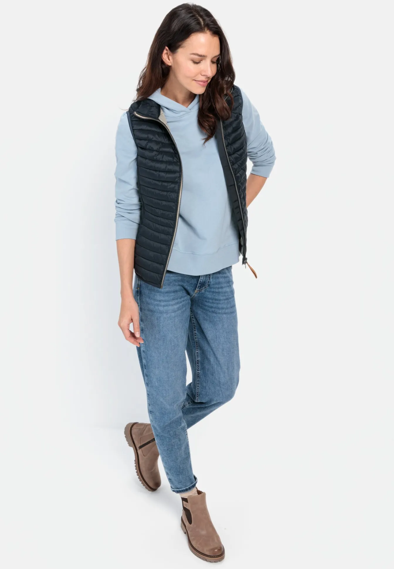 Damen Camel Active Jacken & Westen^Steppweste aus recyceltem Polyamid