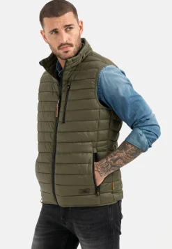 Herren Camel Active Jacken & Westen^Steppweste mit horizontaler Steppung aus recyceltem Polyester
