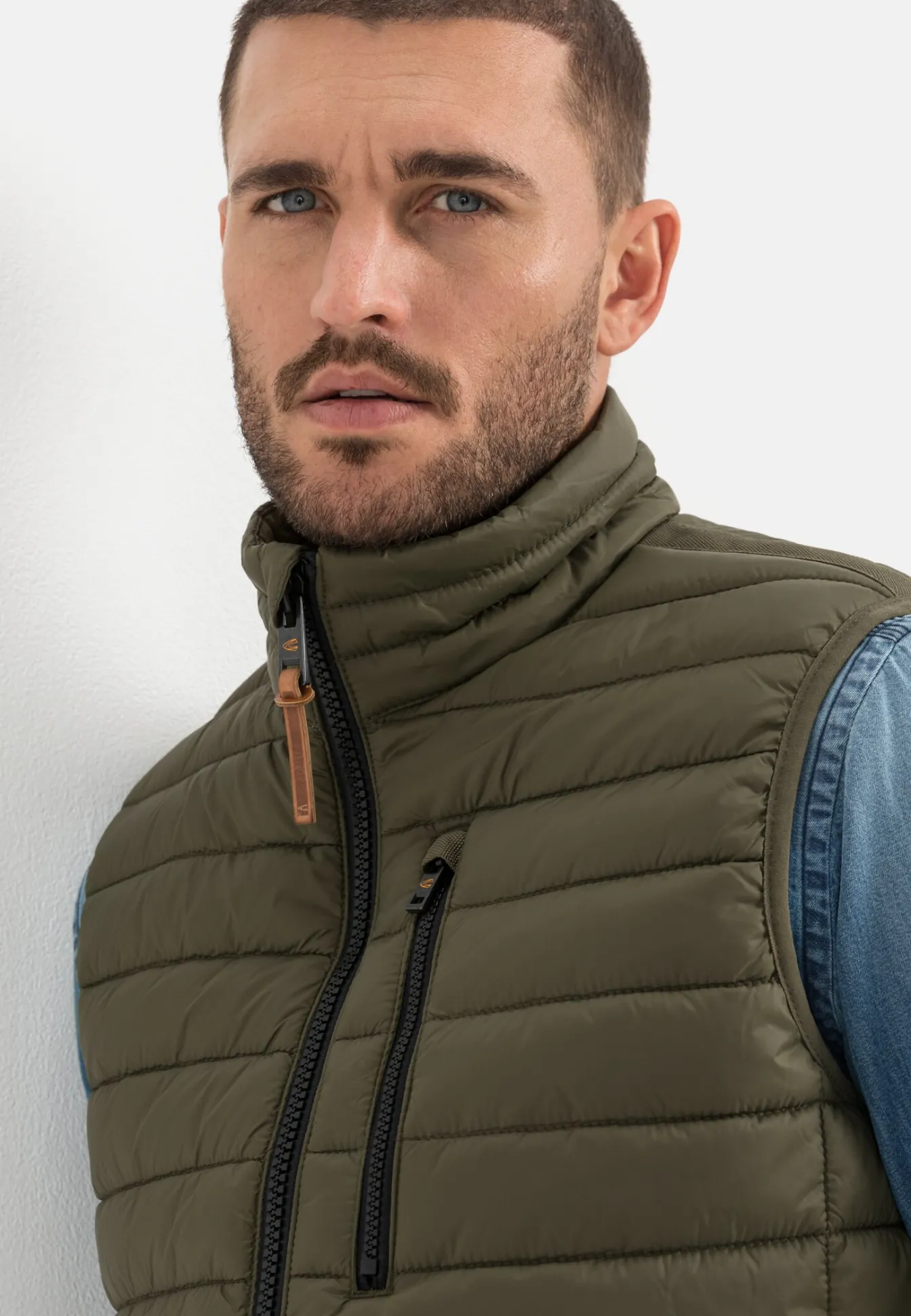 Herren Camel Active Jacken & Westen^Steppweste mit horizontaler Steppung aus recyceltem Polyester