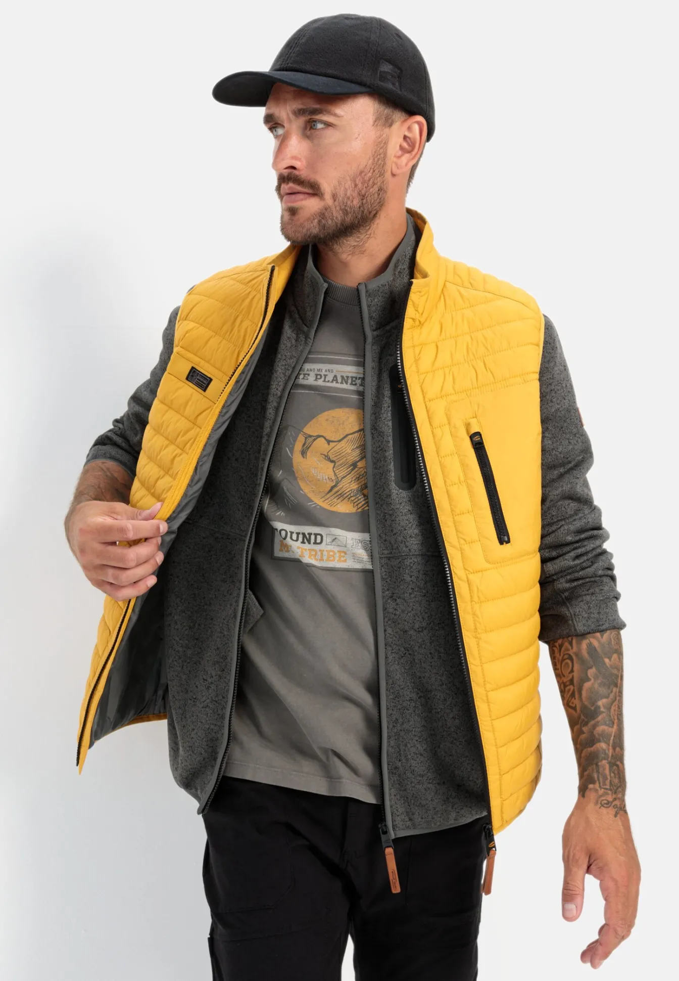 Herren Camel Active Jacken & Westen^Steppweste mit leichtem Futter