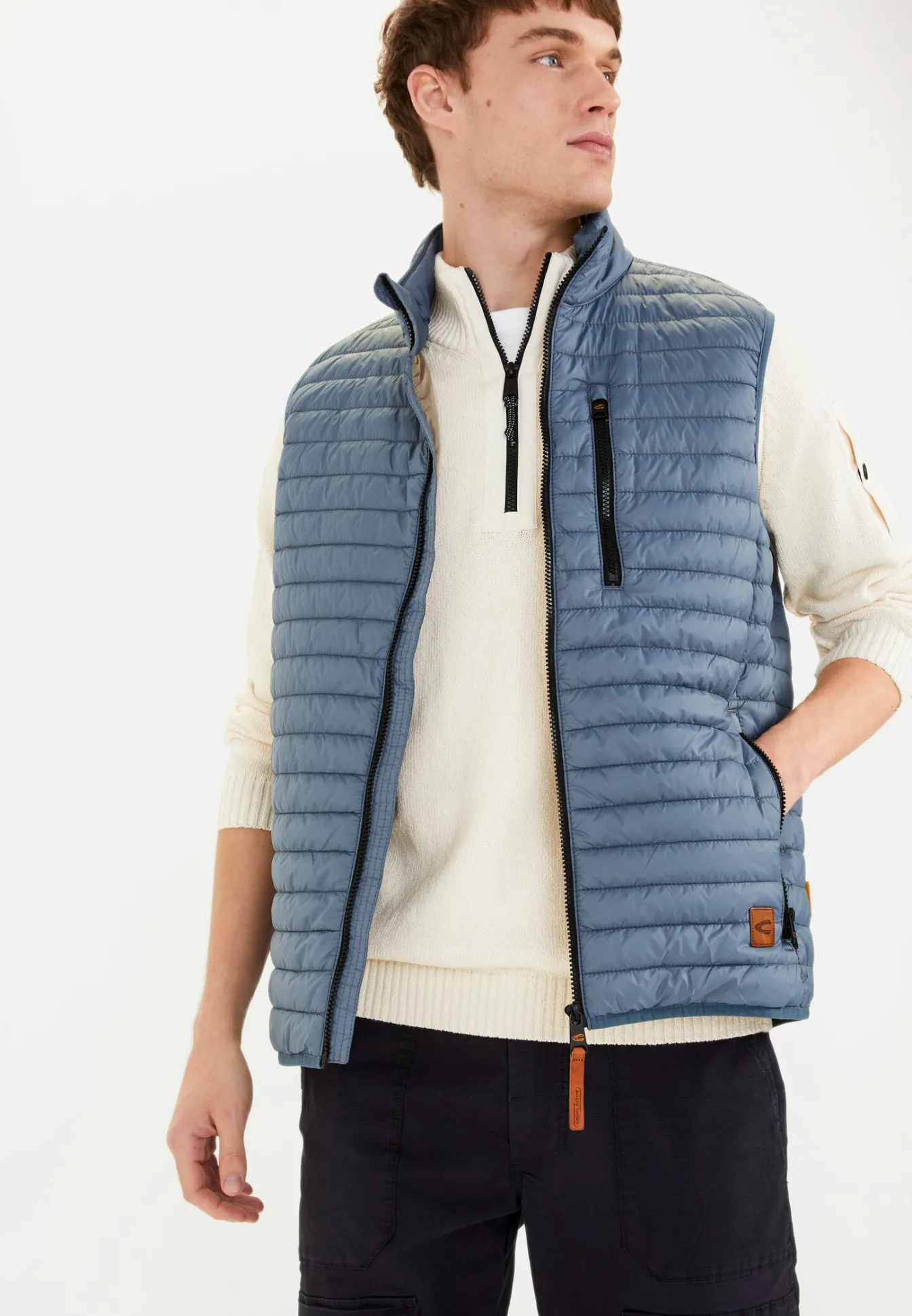 Herren Camel Active Jacken & Westen^Steppweste mit Stehkragen