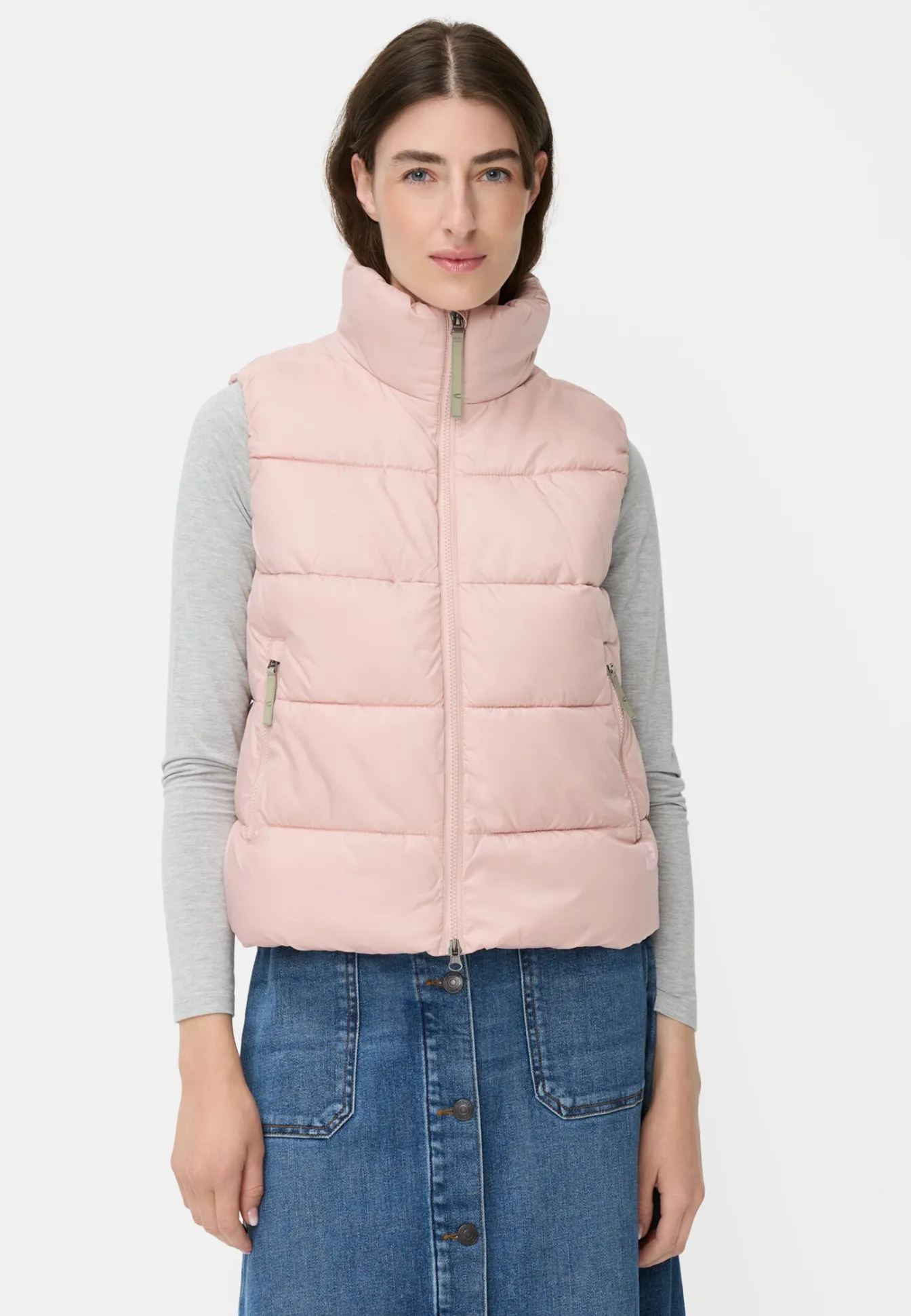 Damen Camel Active Jacken & Westen^Steppweste mit 2-Wege-Reißverschluss