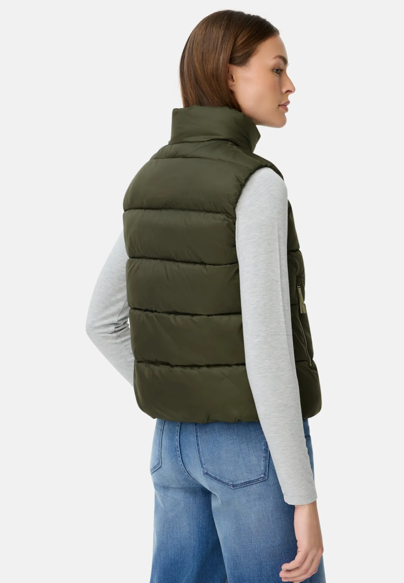 Damen Camel Active Jacken & Westen^Steppweste mit 2-Wege-Reißverschluss