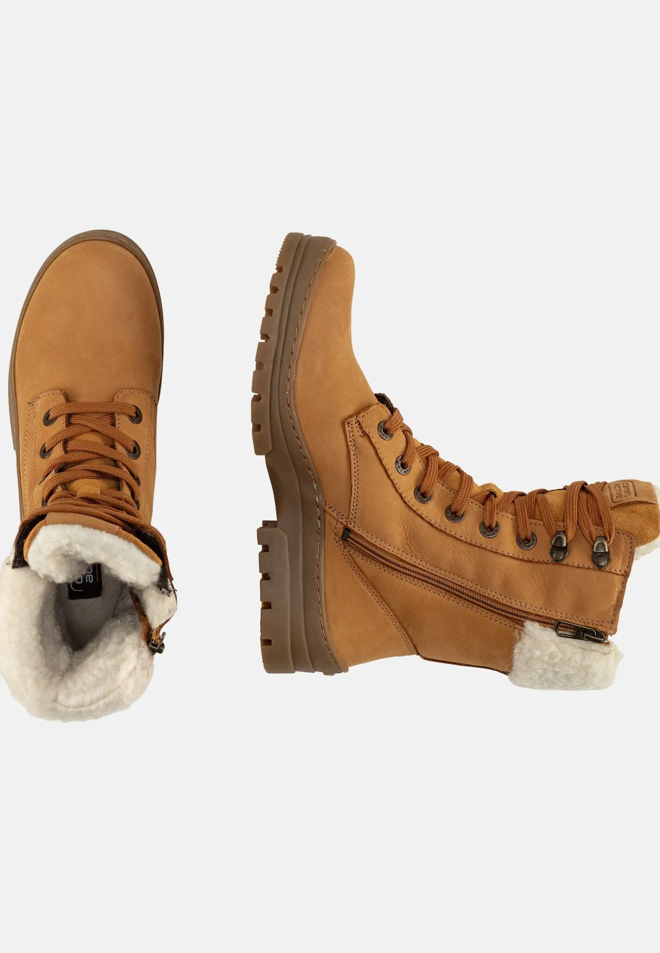 Damen Camel Active Stiefel & Boots^Stiefel aus Nubukleder mit warmem Wollfutter