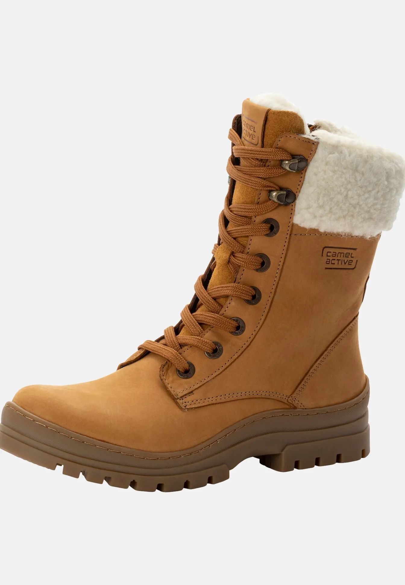 Damen Camel Active Stiefel & Boots^Stiefel aus Nubukleder mit warmem Wollfutter