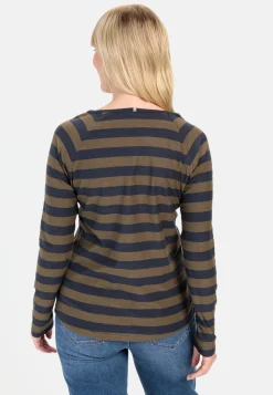 Damen Camel Active T-Shirts & Polos^Streifenshirt aus reiner Baumwolle