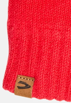 Damen Camel Active Handschuhe^Strickhandschuhe aus einem Baumwoll-Kaschmir-Mix