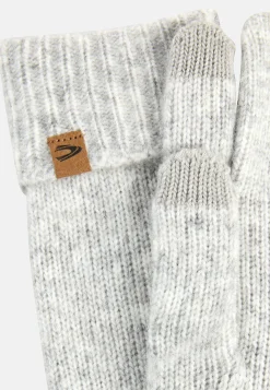 Damen Camel Active Handschuhe^Strickhandschuhe aus weichem Materialmix