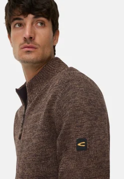 Herren Camel Active Pullover & Cardigan^Strickjacke aus einem soften Baumwollmix