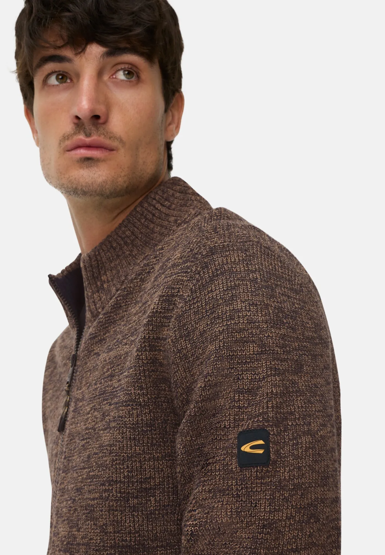 Herren Camel Active Pullover & Cardigan^Strickjacke aus einem soften Baumwollmix