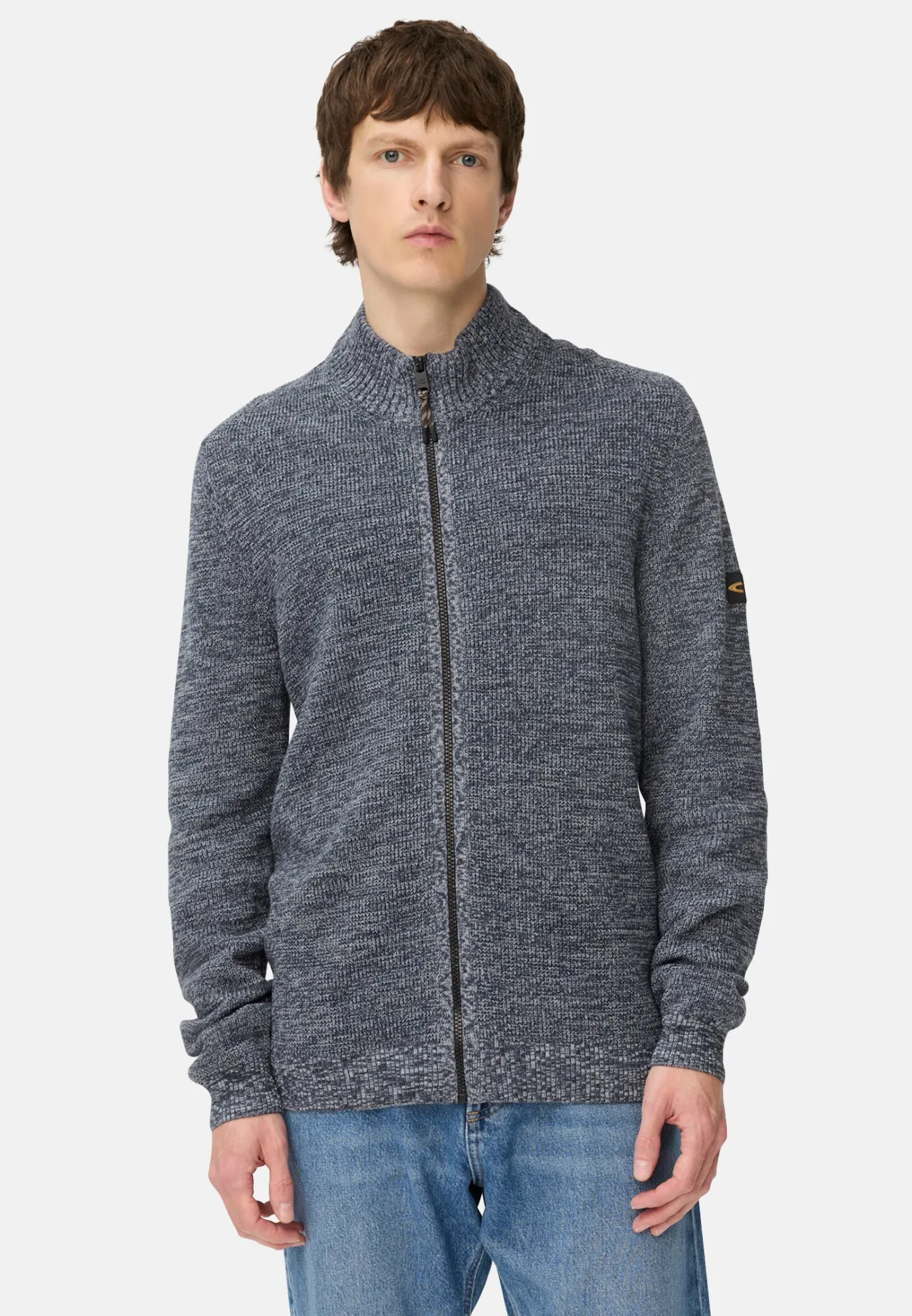 Herren Camel Active Pullover & Cardigan^Strickjacke aus einem soften Baumwollmix