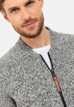 Herren Camel Active Pullover & Cardigan^Strickjacke aus einem soften Baumwollmix