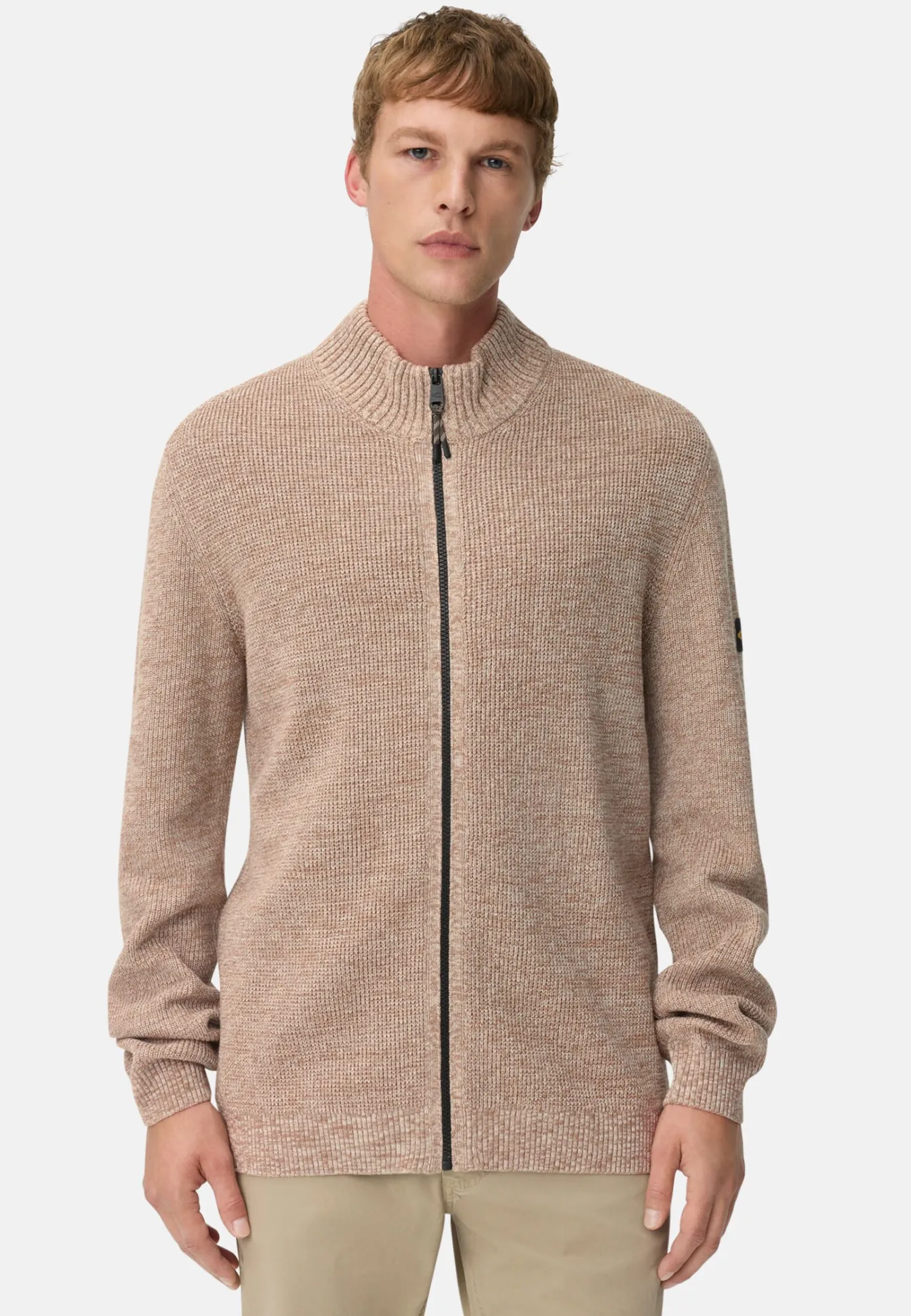 Herren Camel Active Pullover & Cardigan^Strickjacke aus einem soften Baumwollmix