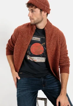 Herren Camel Active Pullover & Cardigan^Strickjacke aus nachhaltiger Merinowolle