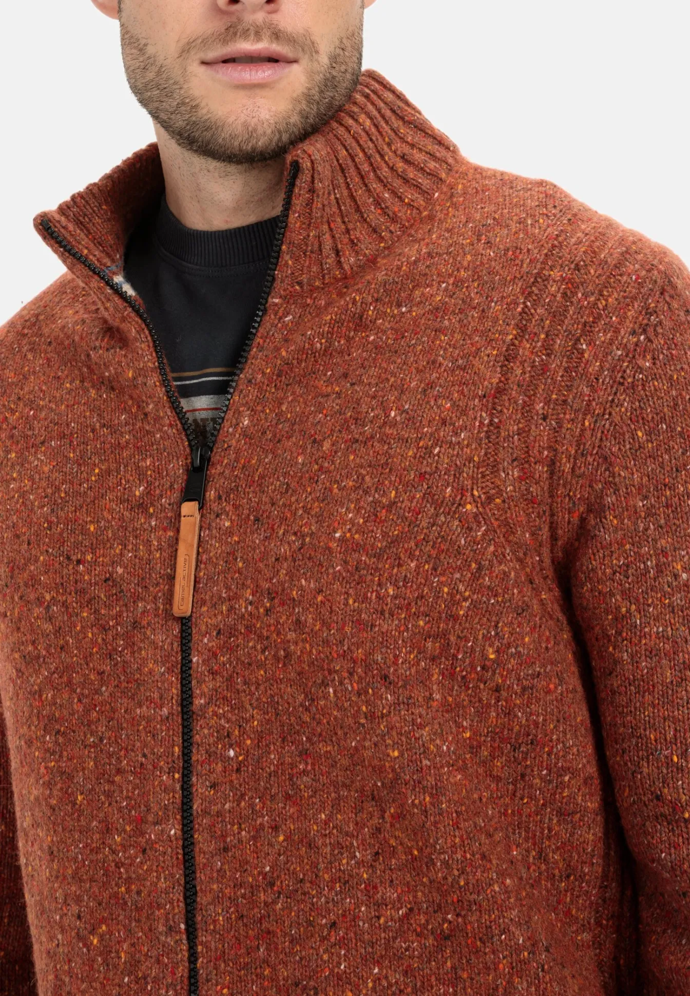 Herren Camel Active Pullover & Cardigan^Strickjacke aus nachhaltiger Merinowolle