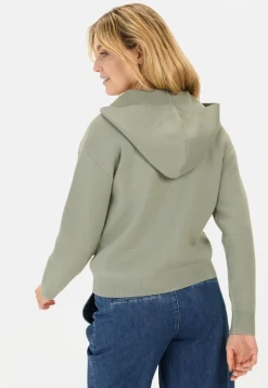 Damen Camel Active Pullover & Cardigans^Strickjacke mit Kapuze
