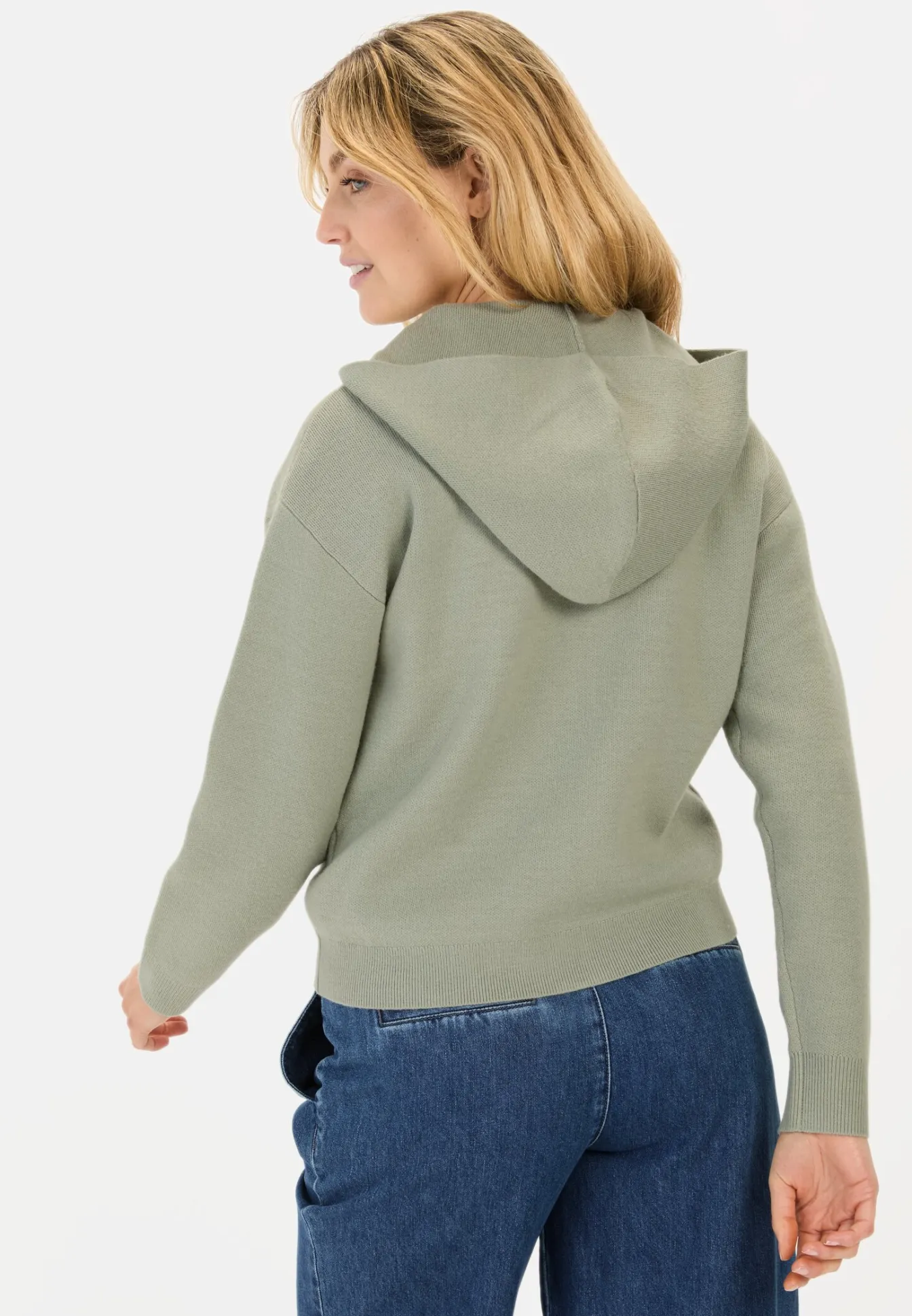 Damen Camel Active Pullover & Cardigans^Strickjacke mit Kapuze