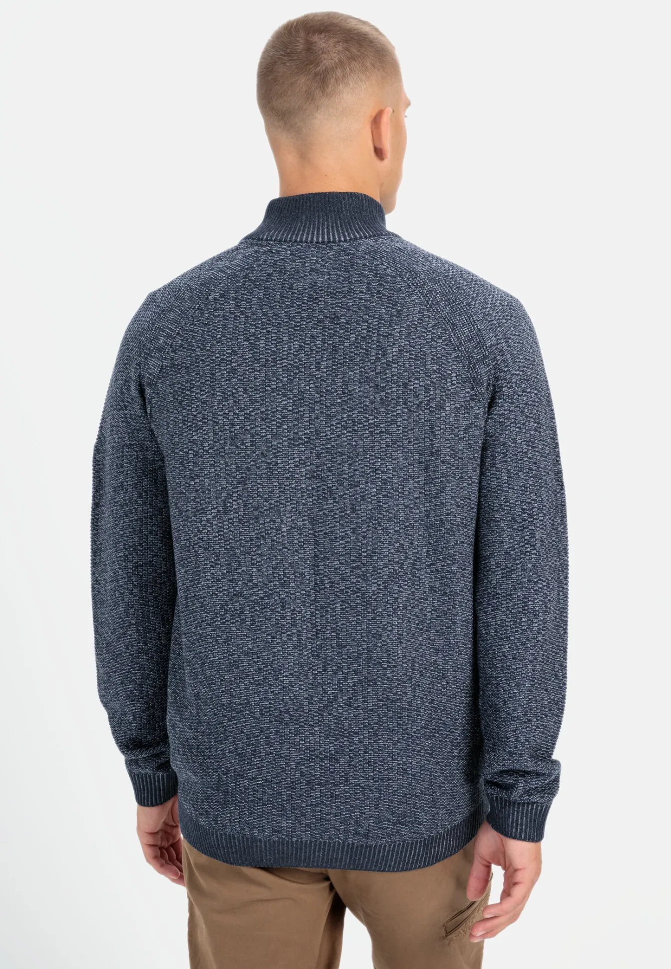 Herren Camel Active Pullover & Cardigan^Strickjacke mit Reißverschluss
