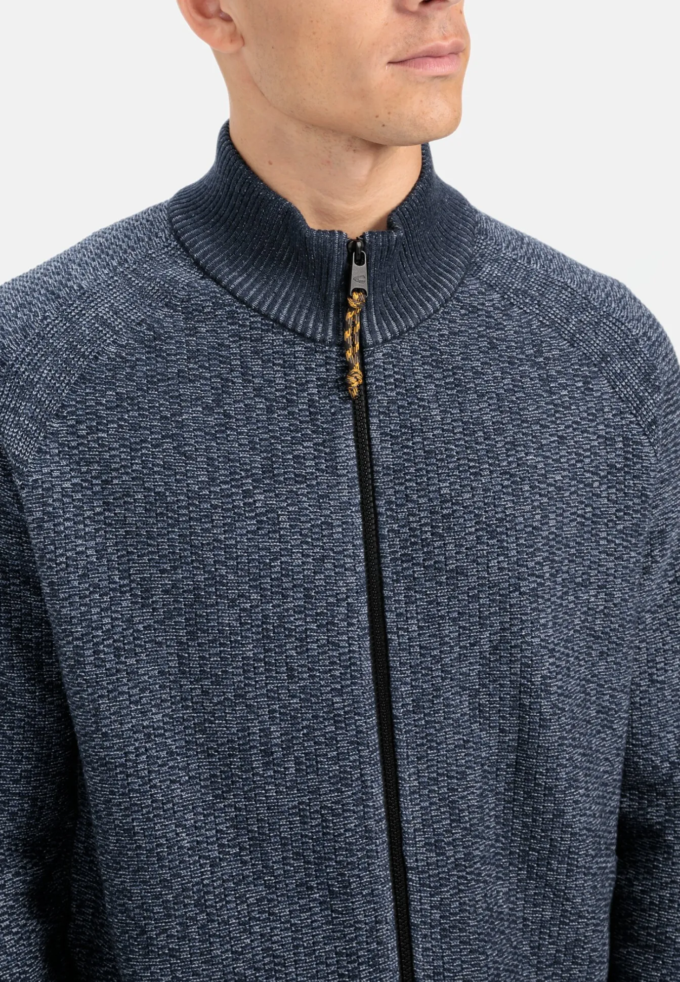 Herren Camel Active Pullover & Cardigan^Strickjacke mit Reißverschluss
