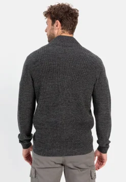 Herren Camel Active Pullover & Cardigan^Strickjacke mit Reißverschluss