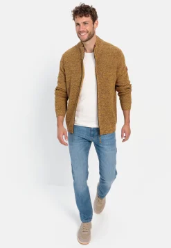 Herren Camel Active Pullover & Cardigan^Strickjacke mit Reißverschluss