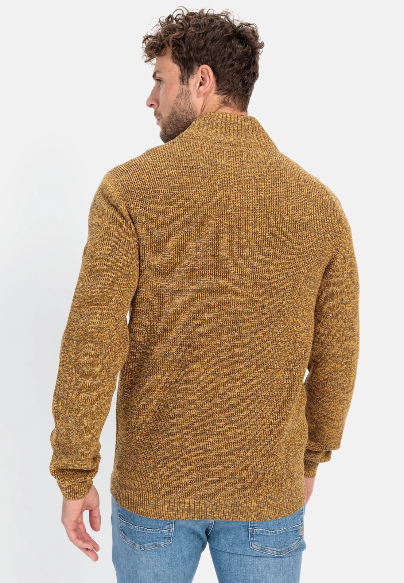 Herren Camel Active Pullover & Cardigan^Strickjacke mit Reißverschluss