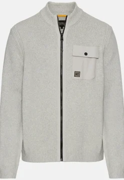 Herren Camel Active Pullover & Cardigan^Strickjacke mit Stehkragen