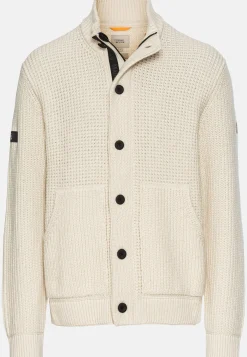 Herren Camel Active Pullover & Cardigan^Strickjacke mit verstecktem Reißverschluss