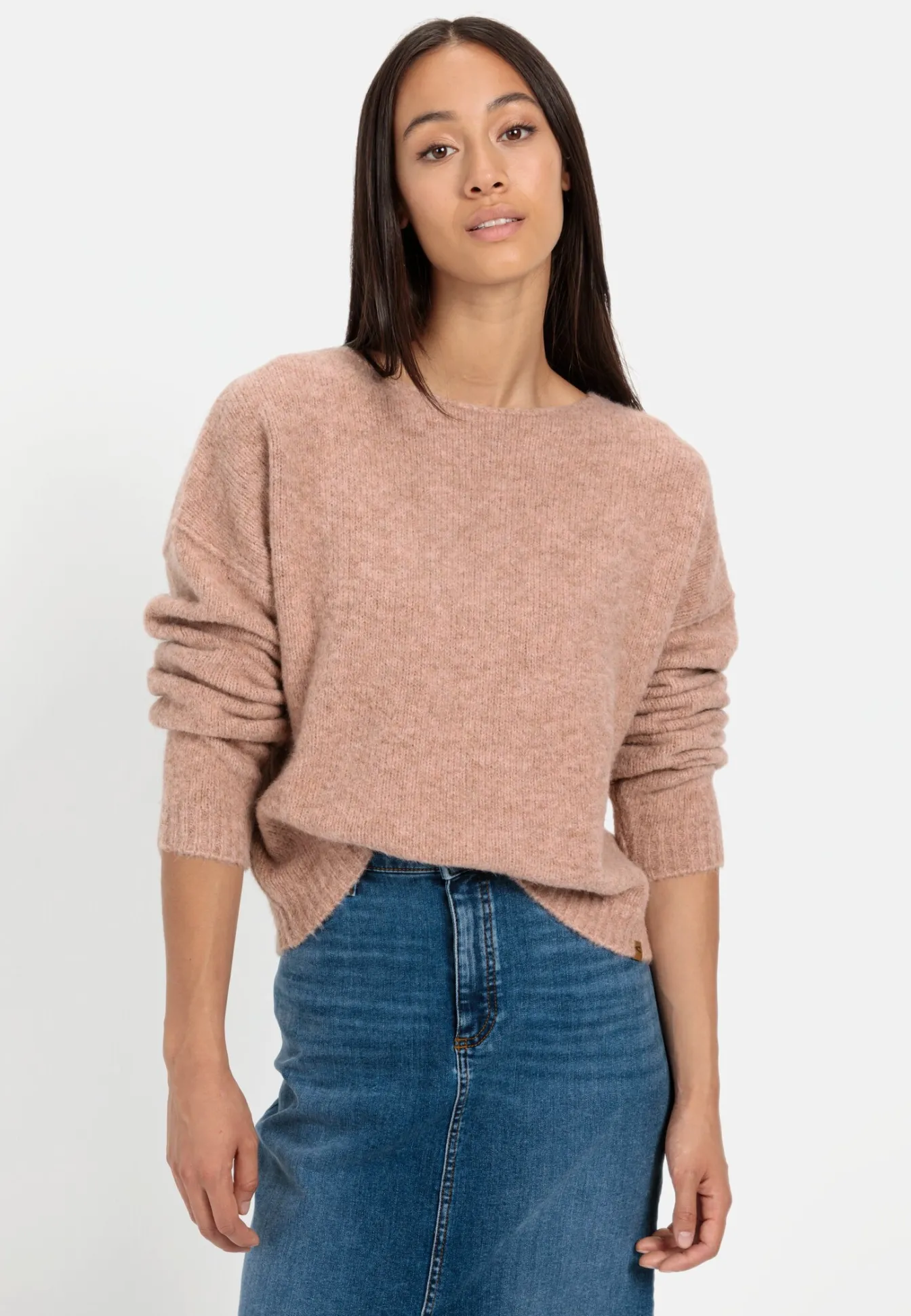 Damen Camel Active Pullover & Cardigans^Strickpullover aus einem Wollmix