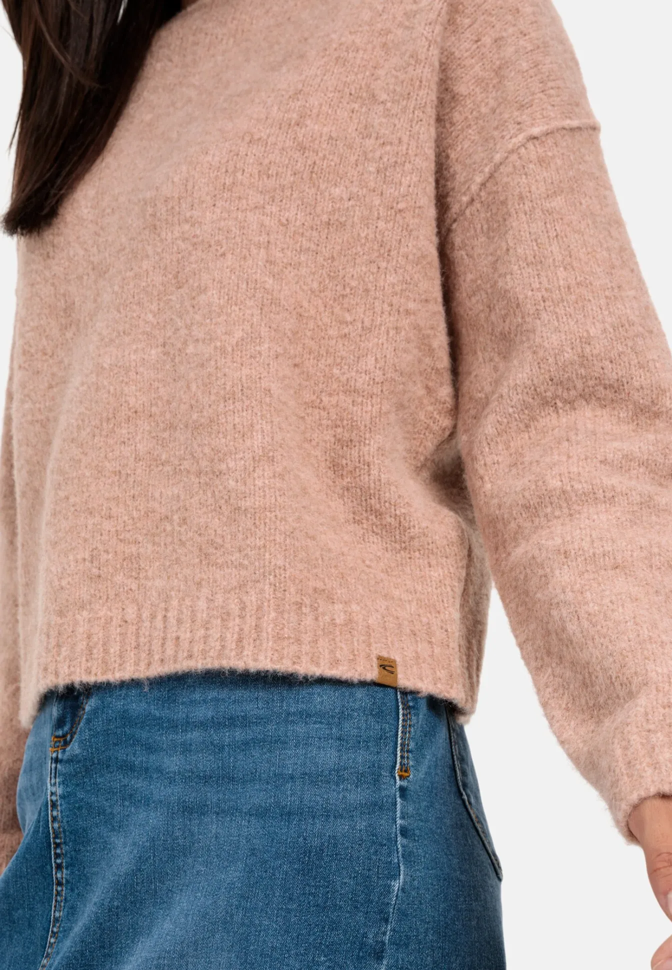 Damen Camel Active Pullover & Cardigans^Strickpullover aus einem Wollmix