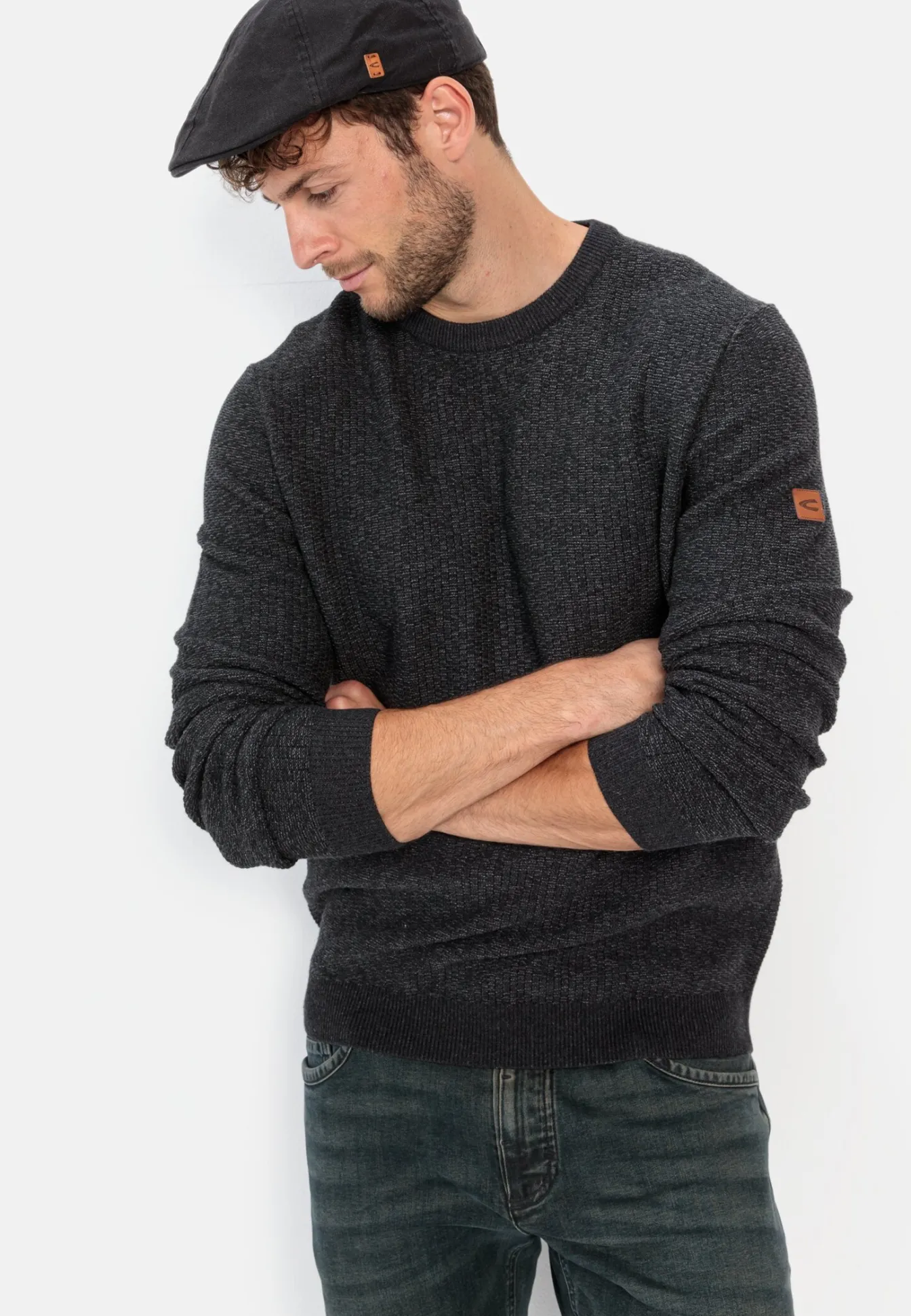 Herren Camel Active Pullover & Cardigan^Strickpullover aus einem Baumwollmix