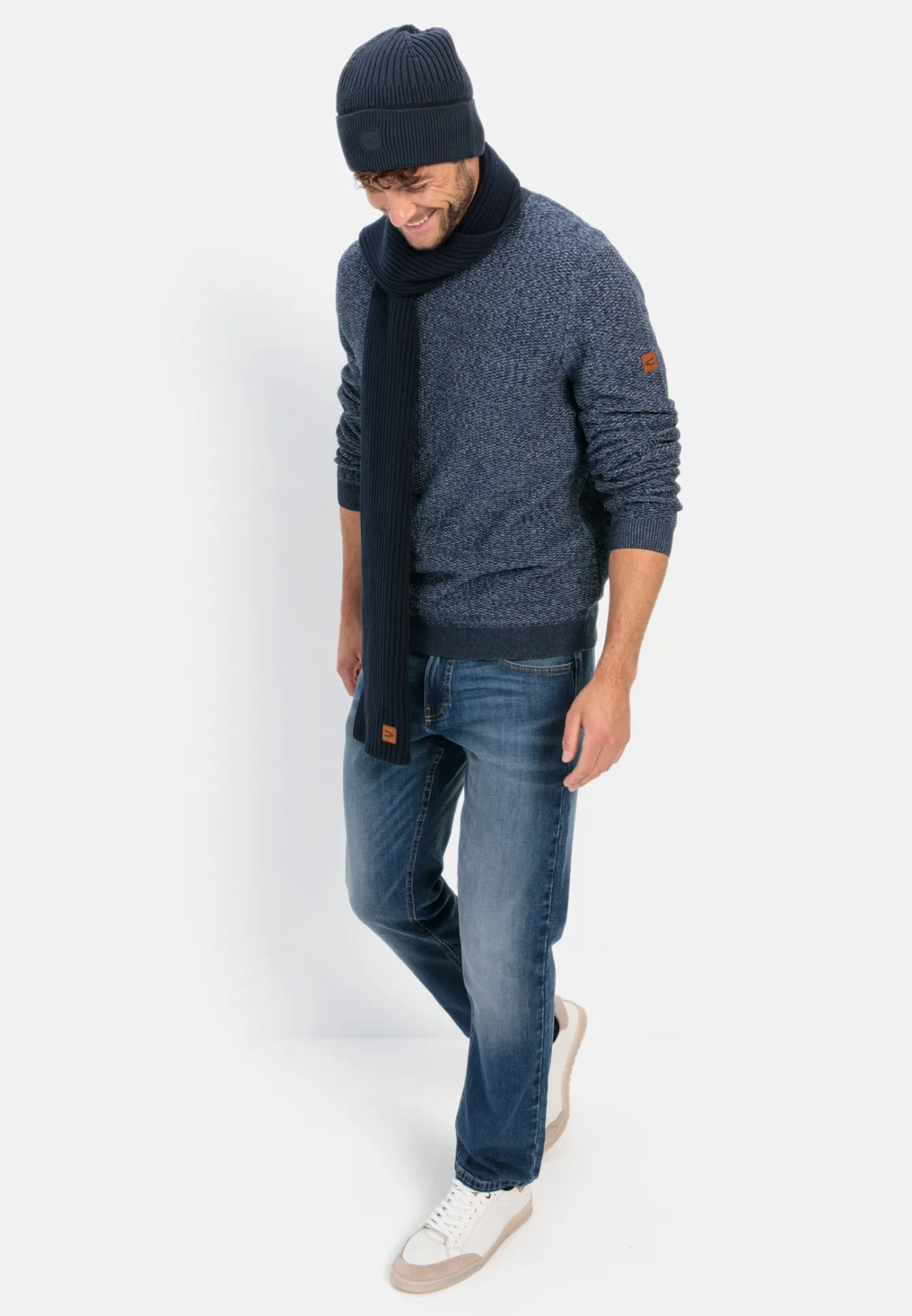Herren Camel Active Pullover & Cardigan^Strickpullover aus einem Baumwollmix