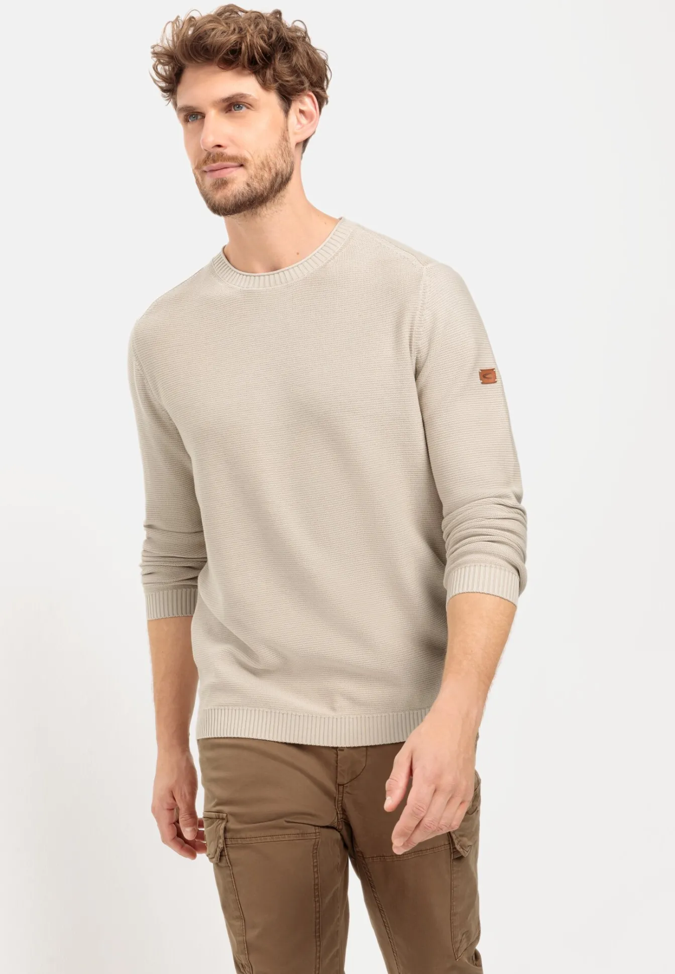 Herren Camel Active Pullover & Cardigan^Strickpullover aus Organic Cotton