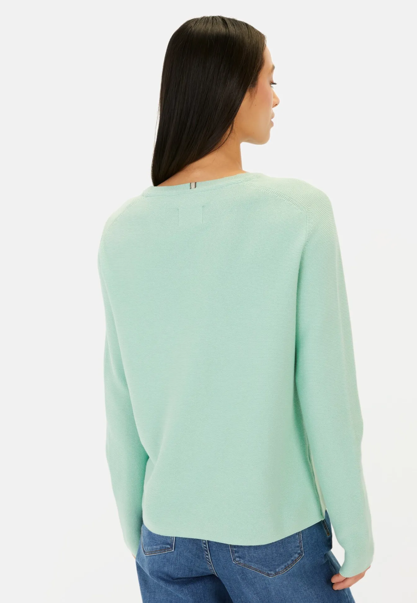 Damen Camel Active Pullover & Cardigans^Strickpullover aus reiner Baumwolle