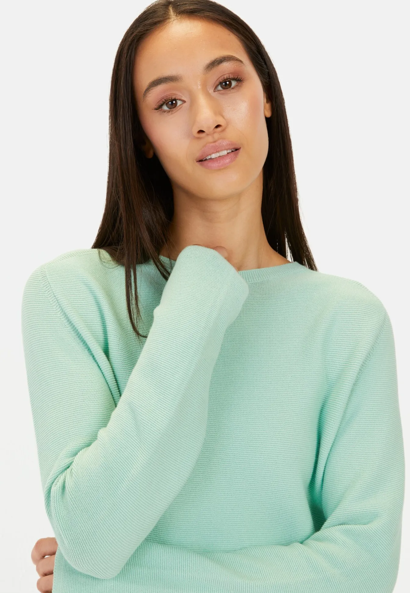 Damen Camel Active Pullover & Cardigans^Strickpullover aus reiner Baumwolle