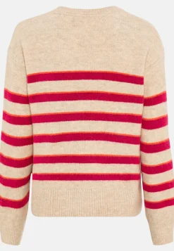 Damen Camel Active Pullover & Cardigans^Strickpullover im Streifenmuster