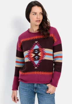 Damen Camel Active Pullover & Cardigans^Strickpullover mit eingearbeiteten Mustern